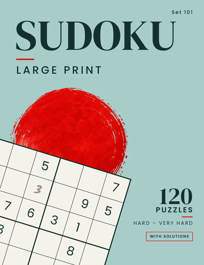 Book cover: Large Print Sudoku