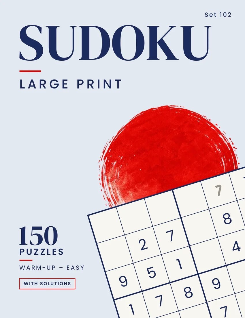 Book cover: Large Print Sudoku