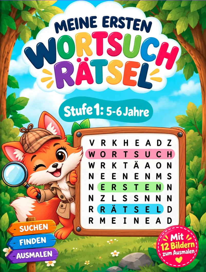 Book cover: Meine ersten Wortsuchrätsel