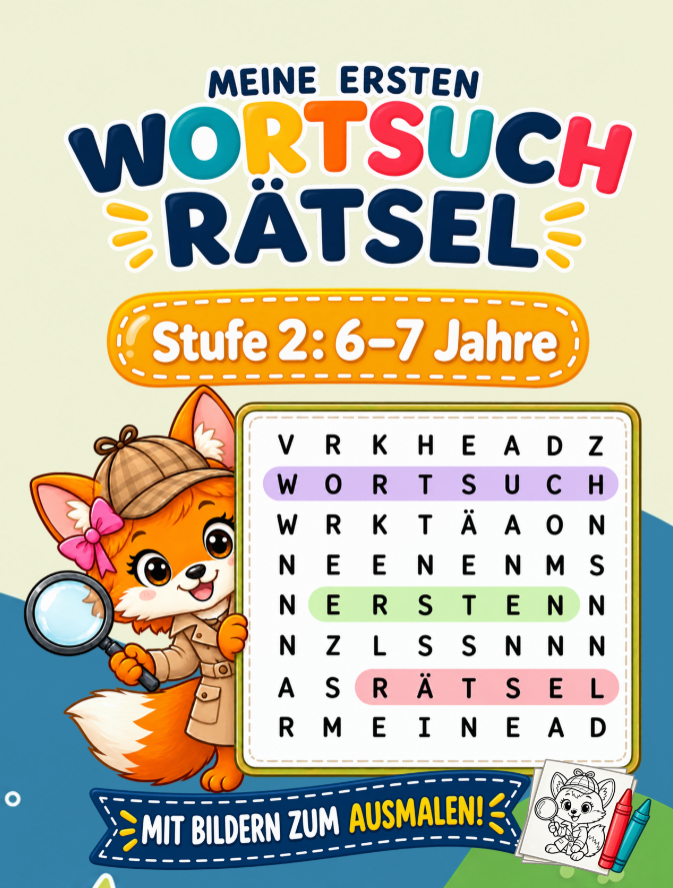 Buchcover Meine ersten Wortsuchrätsel, Stufe 2