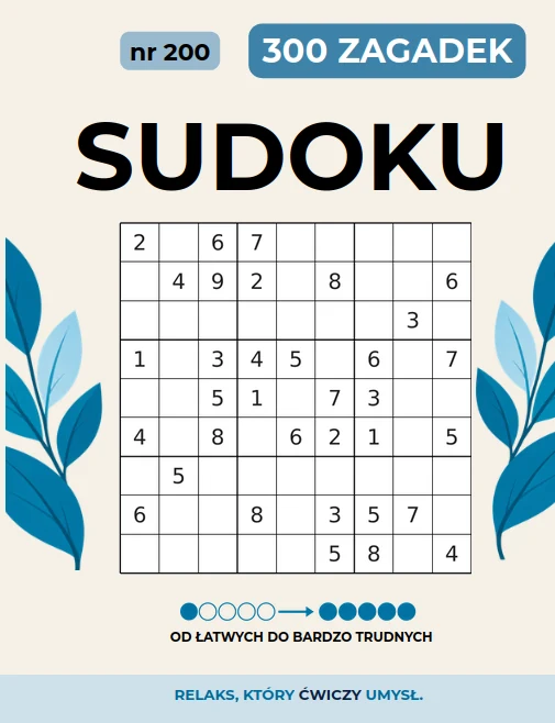 Cover: Sudoku — 300 zagadek od łatwych do bardzo trudnych