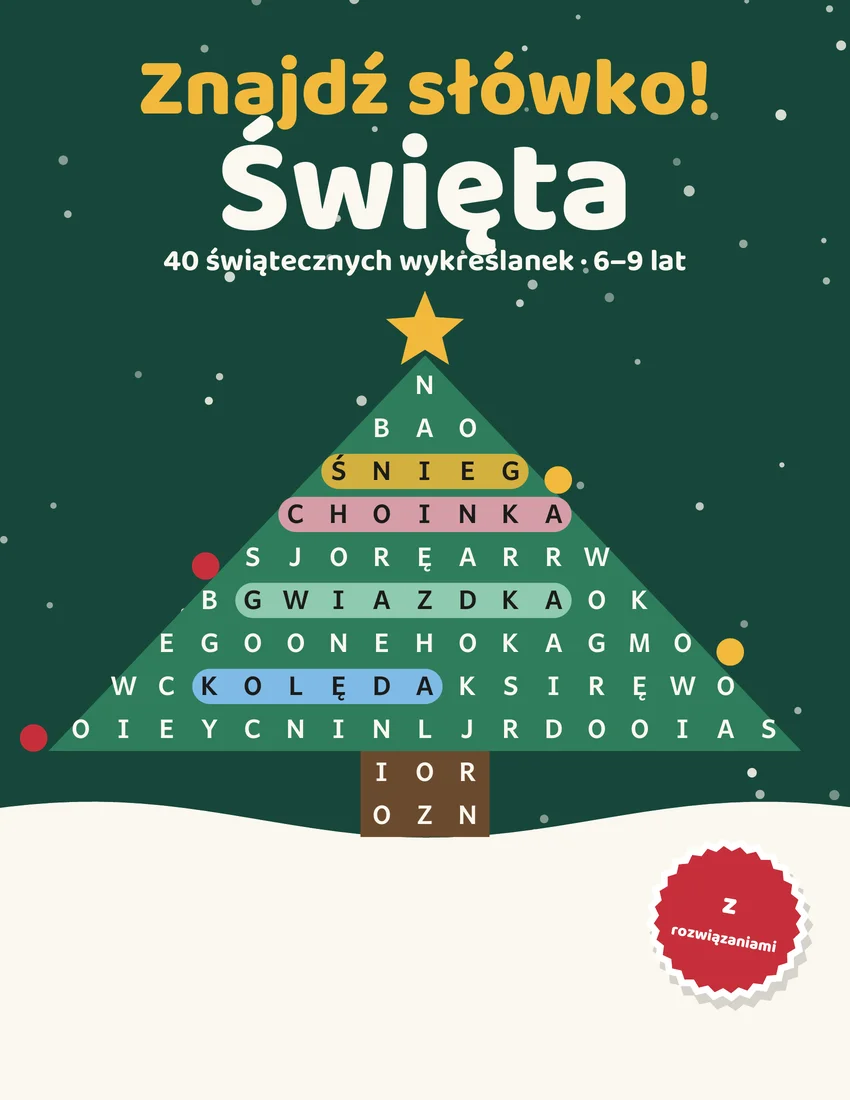 Okładka książki Znajdź słówko! Święta
